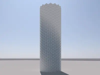 parametric Tower models 3D model