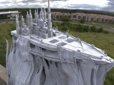 Minas Tirith Castle Tower of the king top variation 3 3D 3D model