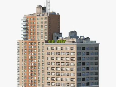 Heywood LLC Building  Low-poly 3D model