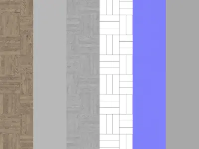 Parquet - Laminate - Wooden floor 2 in 1 3D model shop
