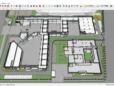 Sketchup School and University G8 3D model