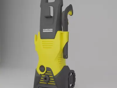 High Pressure Washer Low-poly 3D model