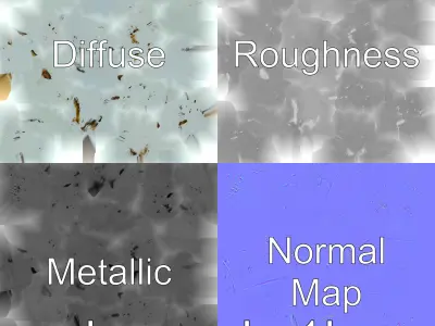 Ecofriendly Pastel Textured Sphere Low-poly 3D model