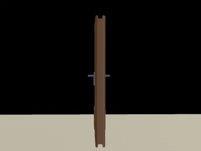Interior Door Low-poly 3D model buy