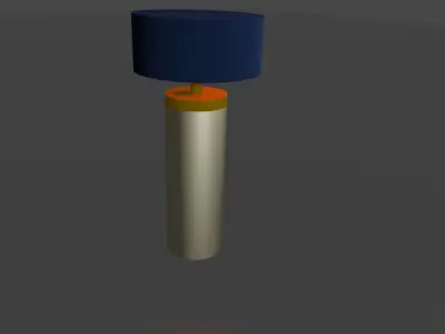 A LAMP MODEL orange 3D model