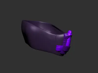helmet high poly sculpt 3d printable 3D model 3D model 12
