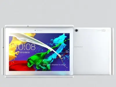  Tablet Lenovo Tab 2 A10 White 3D model