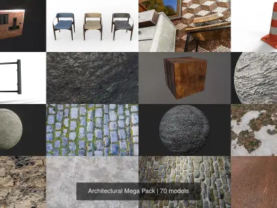 Architectural 3D Model Mega Pack Texture