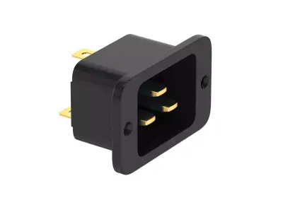 IEC 320 C20 Socket Module 3D model