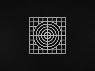 Steel Grating Flooring Low-poly 3D model