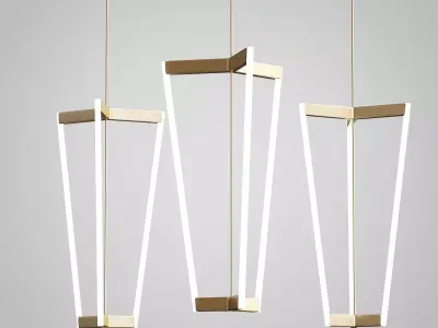 Tube Chandelier By Michael Anastassiades 3D model