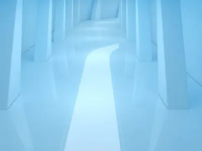 Sci Fi Tunnel 3D model 20