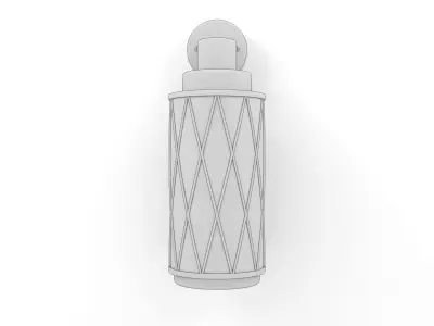 Wall Lantern with Smoky Glass - 3ds Max 3D model