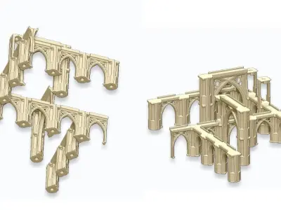 GOTHIC ELEMENTS 1 3D print model