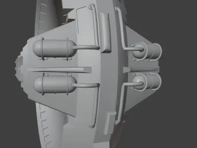 Space Star Gate Low-poly 3D model
