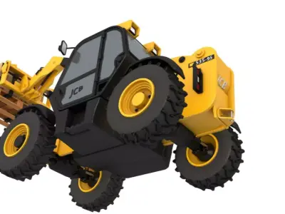 Telescopic Handler Forklift JCB 3D model
