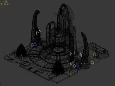 Spaceship - Endurance Module Study 03 3D model