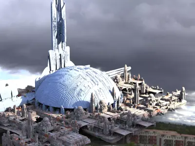 The Future City Kit bash 3D model