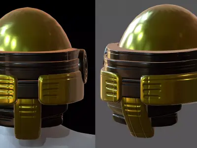 Helmet plastic mask protection pollution Low-poly 3D model Low-poly 3D model