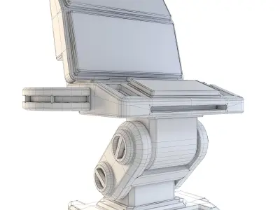 Space Station Computer 3D model