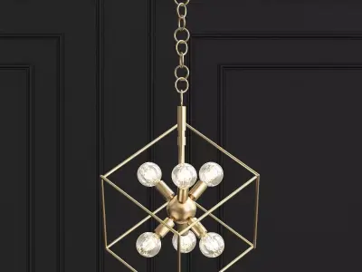 ROUNDOUT cube chandelier 3D model