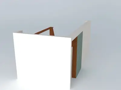 Concept for a small art gallery 3D model
