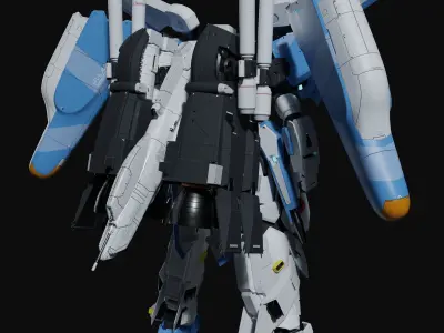 Ex-S Gundam Blender version 3D model