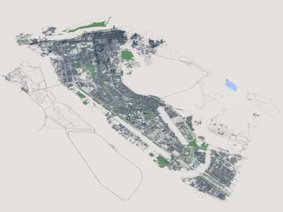 Abu Dhabi City United Arab Emirates 3D model