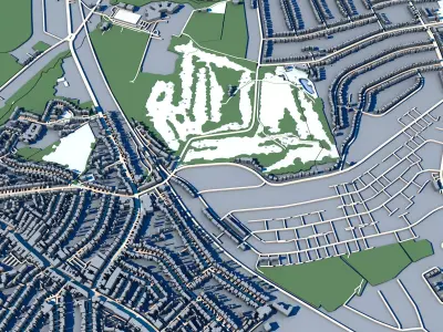 Park Langley London Beckenham Residential Estate 3D model