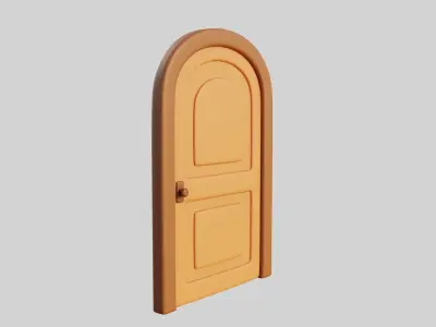 Cartoon Door 9a 3D model