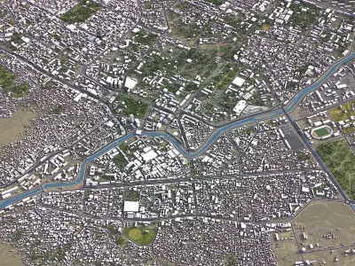 Kabul Low-poly 3D model