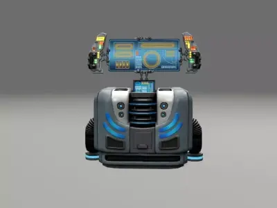 scifi control panel1 3D model