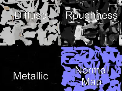 Futuristic Organic Architecture Model Pack Low-poly 3D model