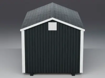 Outdoor Shed Low-poly 3D model