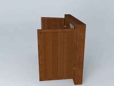 janelaedson wooden window with shutters Free 3D model