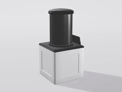 SciFi Laboratory Containment Unit Low-poly 3D model