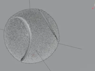 3D tennis ball  3D model