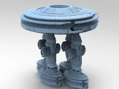 Mars Storm Tech Rocks 7 designs 3D model