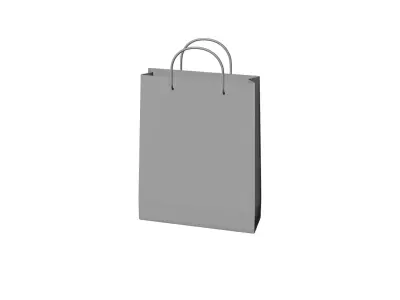 Realistic Shopping Bag  Paper 3D model