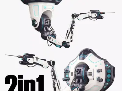 Robotic Arm 02 Set 3D model