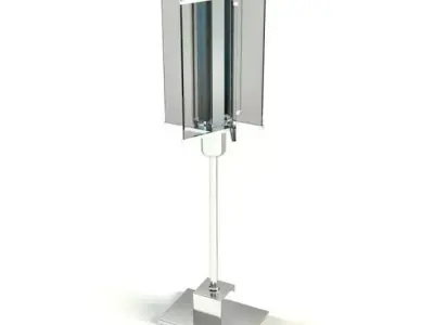 Clear Glass Lamp 3D model