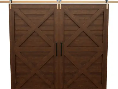 Barn Door 3D model buy