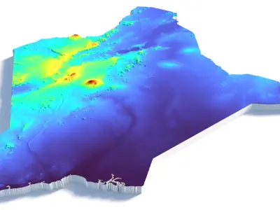 Kenya Terrain Country 3D model