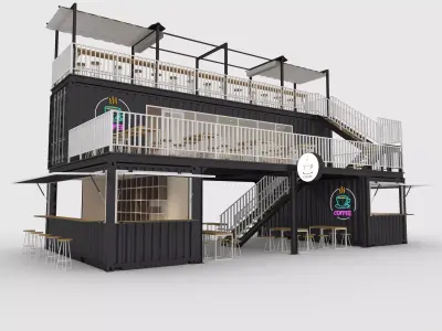 Container Cafe 2 3D model