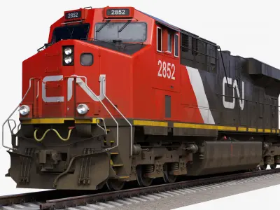  GE ES44AC Locomotive and Box Car Canadian Pacific 