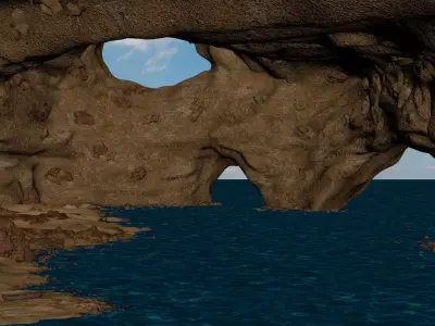 Benagil Cave Portugal 3D model