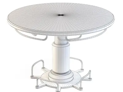 Futuristic Apartment Table 3D model