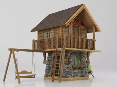 CHILDREN HUT  3D model