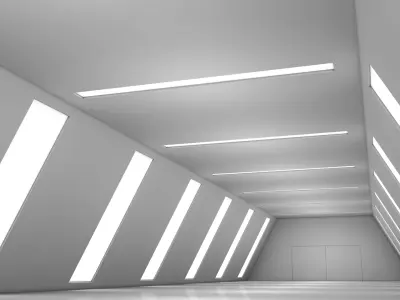 Sci Fi Tunnel 3D model 42