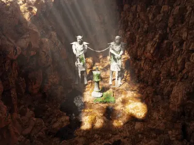 Guarded King Scene 3D model